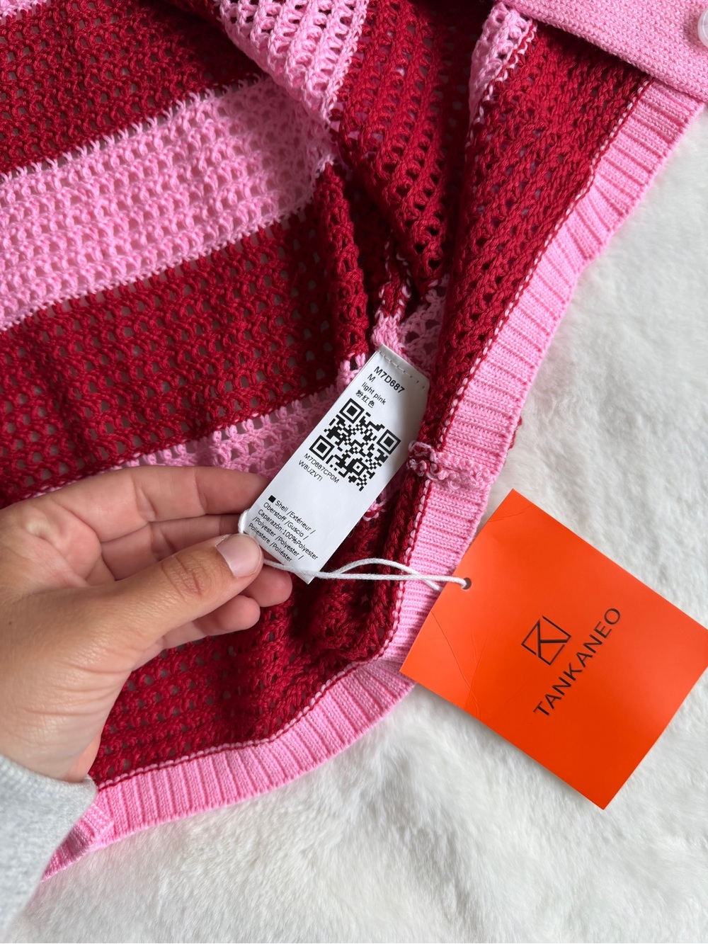 Tankaneo Knit Set Women’s Medium Red Pink - Picture 7 of 9